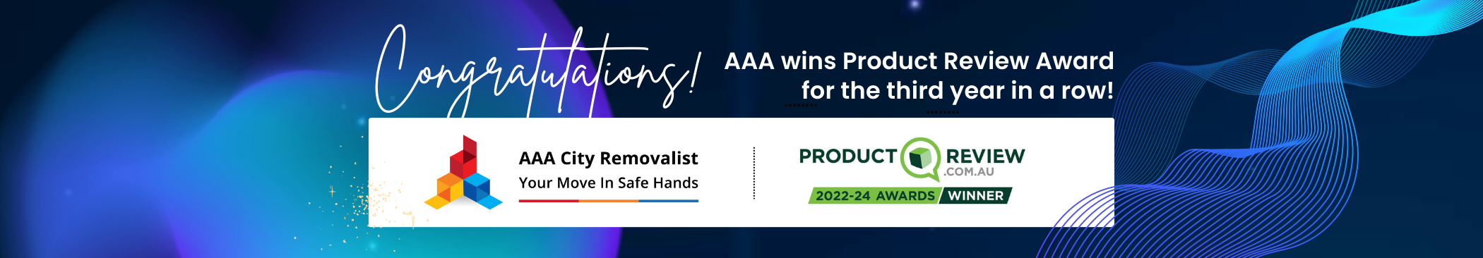 AAA City Removalist: A Proud Winner of the Prestigious 2024 ProductReview.com.au Award